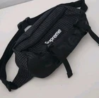 SS24 Supreme waist bag Water resistant Reflective Black Shoulder 3L