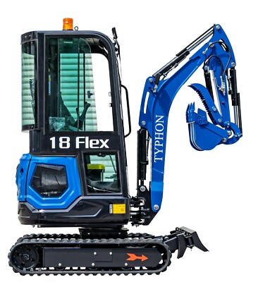 FREE SHIPPING TYPHON18 FLEX 1.8 Ton Mini Excavator EPA Kubota D722