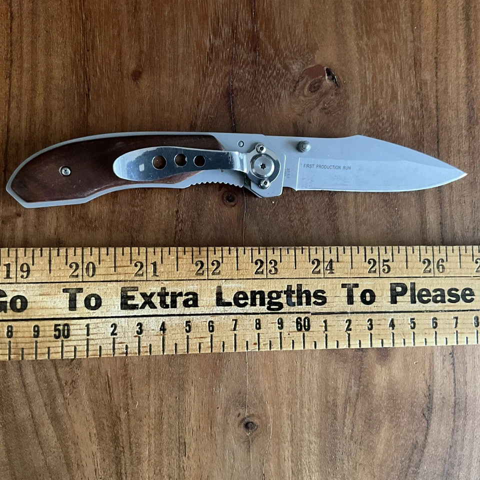 Navaja de Bolsillo Carpeta Plegable First Production Run SCHRADE ESSENTIALS SES3 Negra Foto 4 de 4