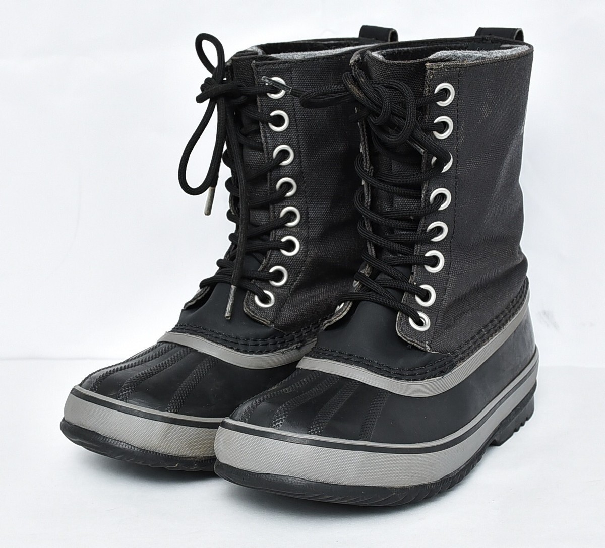 Sorel CVS 1964 Gray and Black Duck Boots with Red Laces Waterproof Amazon.com | Sorel Women main image 4
