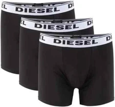 Diesel 3-Pack UMBX Sebastian Boxer Brief Black/White 3.5" Inseam Large NIB