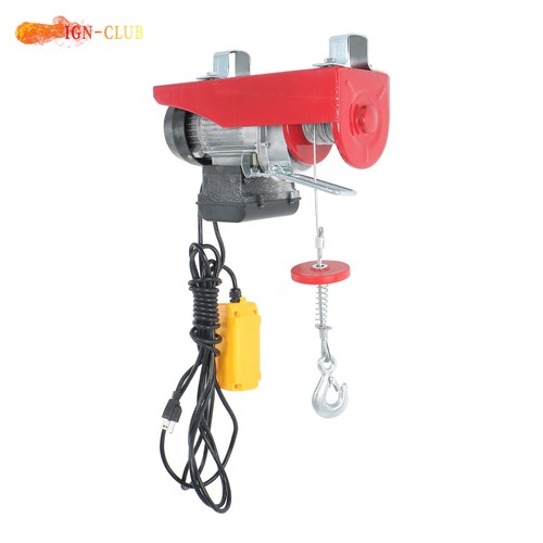 Industrial 110V Electric Winch 440LB Lifting Capacity 14FT Remote Garage Hoist - Picture 16 of 24