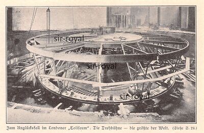 Drehbühne im Coliseum London - England - 1905 ~12x8cm