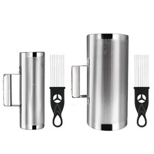 Guiro Instrument with Scraper Stainless Steel Musical Instruments Guiro Set 3...