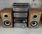 Technics SL-HD55 Midi HiFi Stereo System, Amp, CD, Radio, Cassette (Blue Lights)