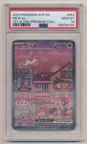PSA 10 Pokemon Black Star Promo Mew EX SVP EN #053 GEM MINT Condition!!
