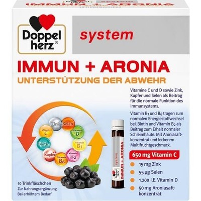 DOPPELHERZ Immun+Aronia system Ampullen 10 St. PZN 10389565