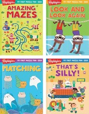 My First Puzzle Fun 2026 Activity Book Set with Mazes, 4 Pack
