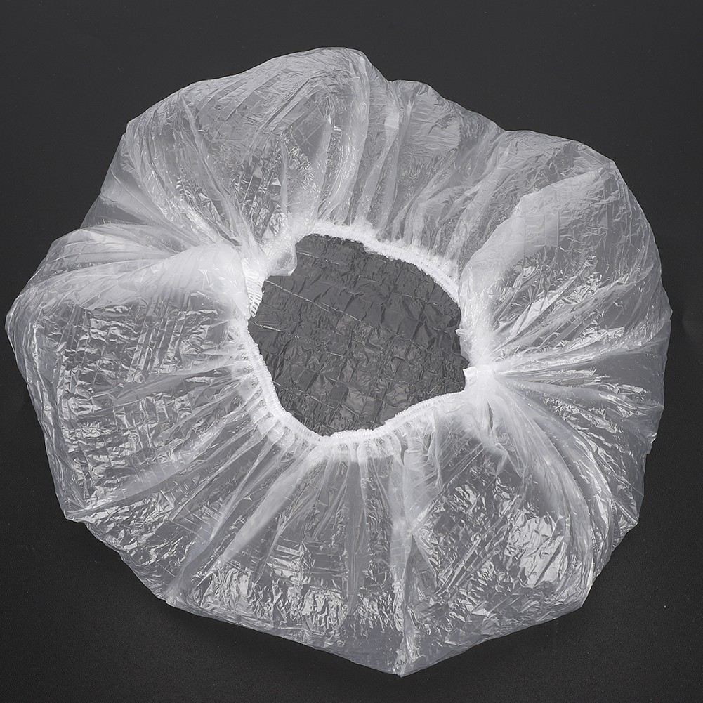 100Pcs Disposable Shower Cap Strip Waterproof Transparent Hair Cover For Hot ECM