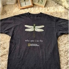 Dragonfly Graphic Tee National Geographic Why Am I So Fly Mens Funny T-Shirt