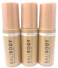  3 Bali Body Self Tanning Mousse Sealed 1.69 fl oz Each DARK Streak-Free