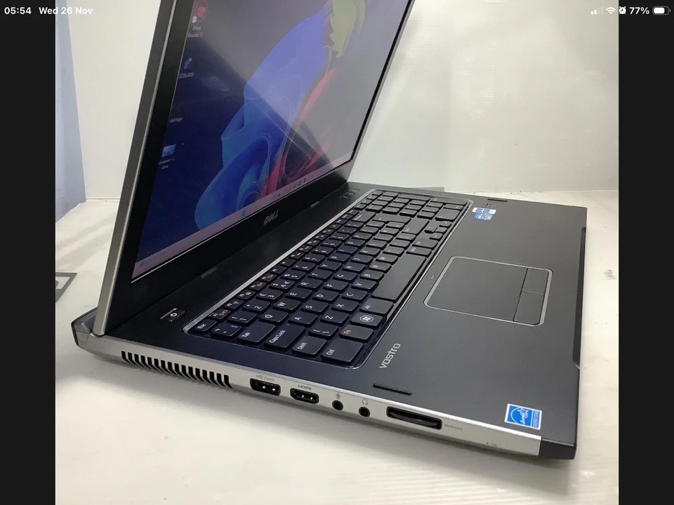 17.3Dell Vostro 3750,INTEL i5 @ 2.40GHz,8GB RAM,128GB SSD,WIN 11 PRO  23H2.(236) - Image 3 of 4