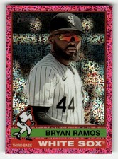 2025 Topps Heritage #381 Bryan Ramos Chrome Pink Sparkle Refractor