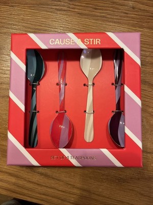 Anthropologie - ''Cause a Stir'' Teelöffel 4er Set Geschenk 