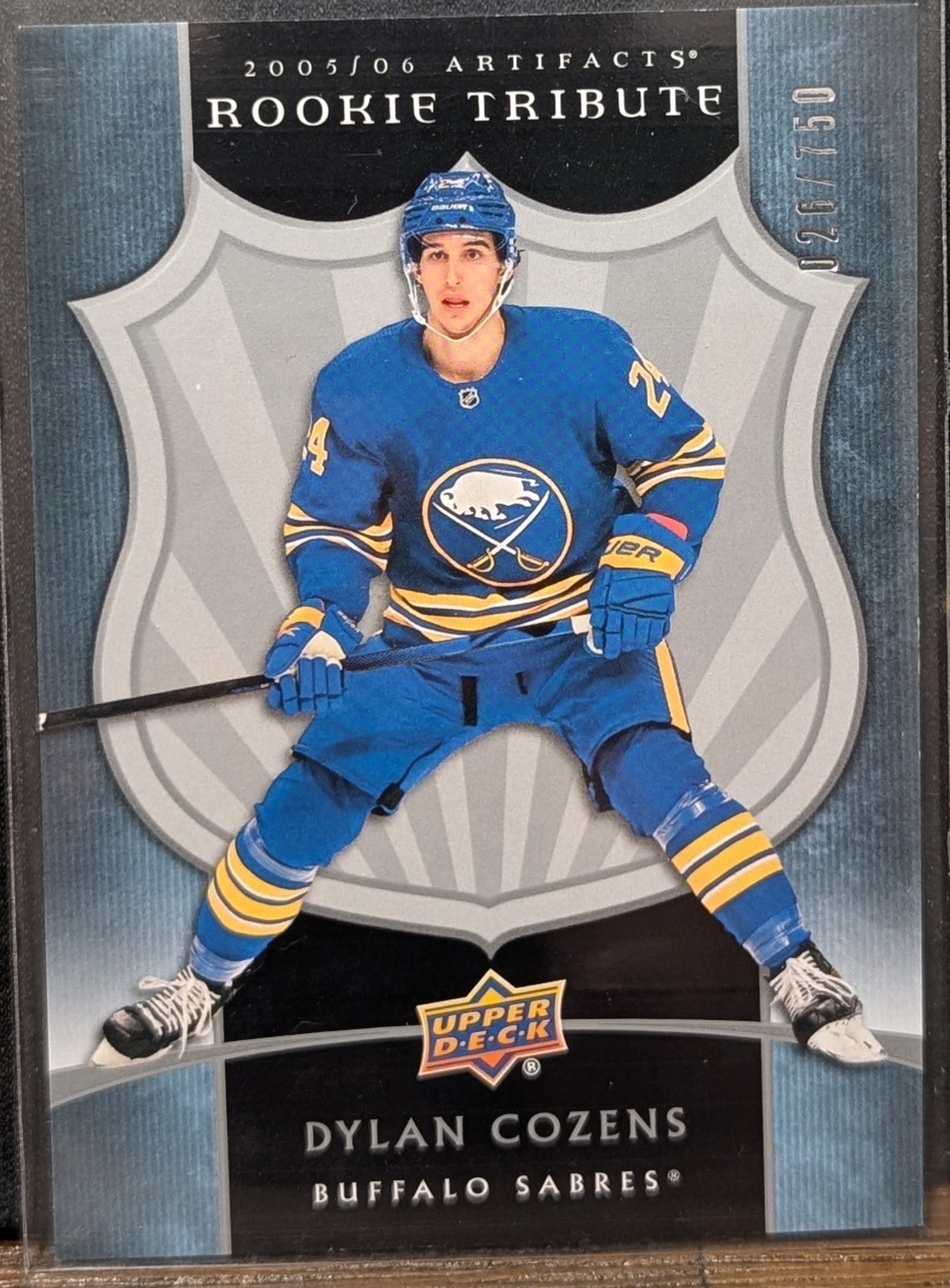 2020-21 UD Artifacts - 05-06 Retro Rookies Redemptions Dylan Cozens #5 /750