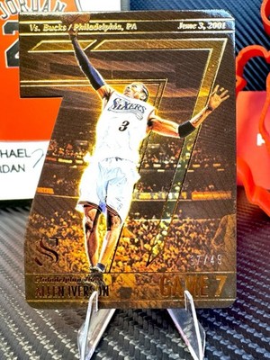 Allen Iverson Panini Silhouette 2024-25 Game 7 Insert #13 37/49 76ers