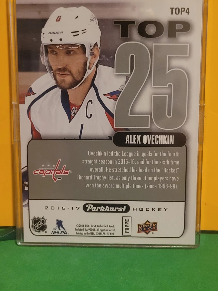 Alex Ovechkin 2016 Parkhurst Top 25 #TOP4 — 第 4/4 张图片