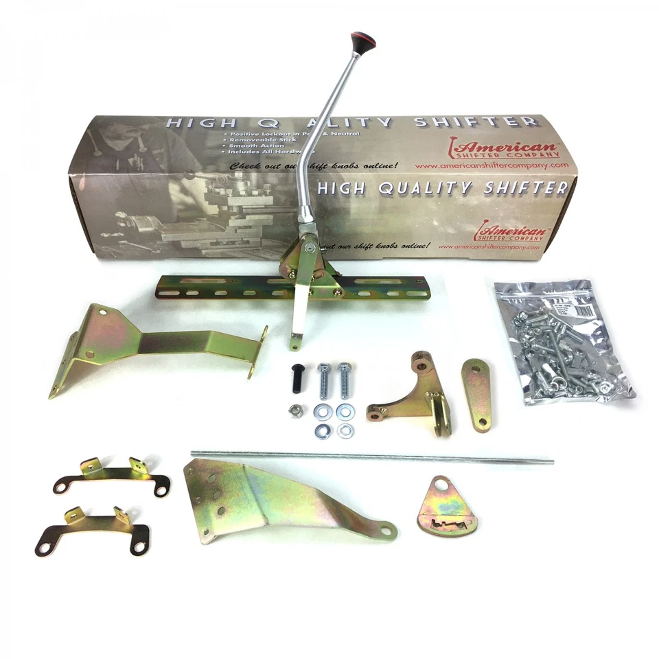 Kit de palanca de cambios de transmisión con botón pulsador con 12 brazos cromados para Chrysler 727 Foto 2 de 4