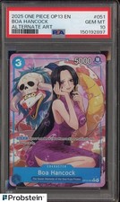 2025 One Piece OP13 EN Alternate Art #051 Boa Hancock PSA 10 GEM MINT