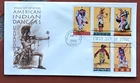 AMERICAN INDIAN DANCES COMPLETE SET  ARTCRAFT CACHET 1996 FDC HOOP RAVEN FANCY