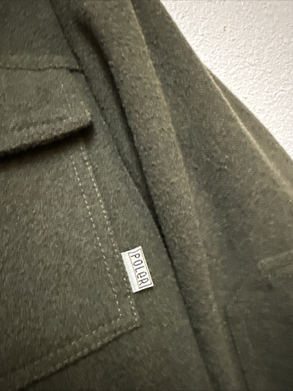 Poler Stuff Outpost Wool Jacket Full Zip Wool Ble… - image 5