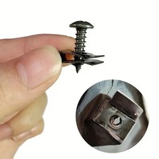 10/200PCS U-Type Car Metal Screw Clips Anti-Rust Fender Bumper Fasteners UK