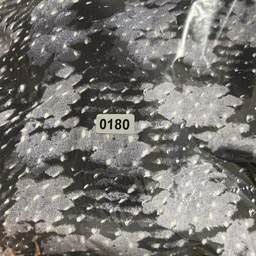 Rebecca Taylor Dress 8 Fit-Flare Storm Silk Printed sheath gray black open back - Picture 13 of 13