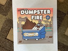 100% Soft Coffee Rat Blue Dumpster Fire Vinyl...