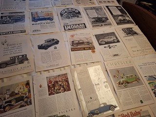 Vintage Car Automobile Auto Ad Lot 100 # 1 Huge