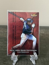 1999 Topps Finest Alex Rodriguez #HA7 Hank Aaron Award Contenders Seattle 