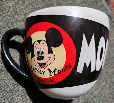 Disney Store Mickey Mouse Club Mouseketeers Red Black Coffee Cup Mug NICE!