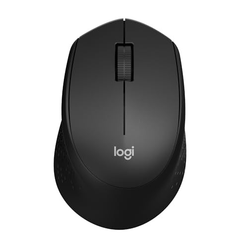 LOGITECH M330 SILENT WIRELESS MOUSE, 2.4GHZ WITH USB RECEIVER 910-004905 BLACK - Picture 1 of 5