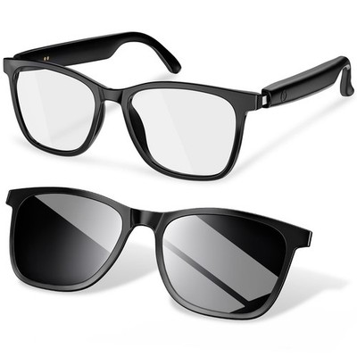 Budaoliu Smart Bluetooth Glasses Blue Light Blocking Open Ear Speaker Voice