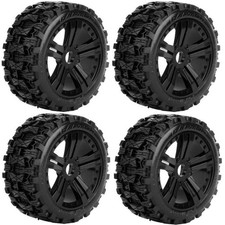 New Powerhobby 1/8 Buggy Black Raptor Belted Tires / Wheels Claw