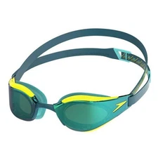 Speedo Fastskin Hyper Elite Mirrored Goggles, Hyper Yellow/Yellow
