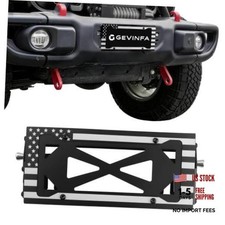 Flip-Up License Plate Mount for 10" Hawse Fairlead Winch Bumper - Flip-Up