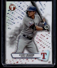 COREY SEAGER 2023 TOPPS PRISTINE REFRACTOR TEXAS RANGERS #91