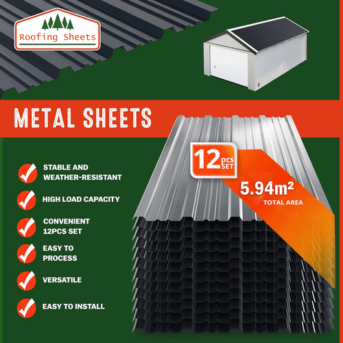 12 X Roof Sheets 0.25MM Corrugated Profile Galvanized Roofing Sheet Panel 5.94m² - Picture 8 of 18