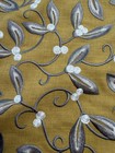 Morris & Co Embroidered Mistletoe Fabric
