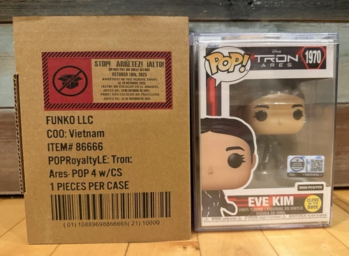 New Funko Pop Disney 1970 Tron Ares Eve Kim Royalty Glow Figure LE 3500 w/ Stack