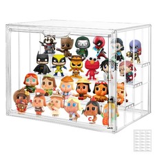 Acrylic Clear Display Case for Collectibles, 4 Layer Large 1-Pack,