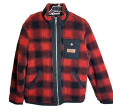Pendleton Lone Fir Stand-Collar Fleece Jacket Buffalo Plaid Men s Size Medium