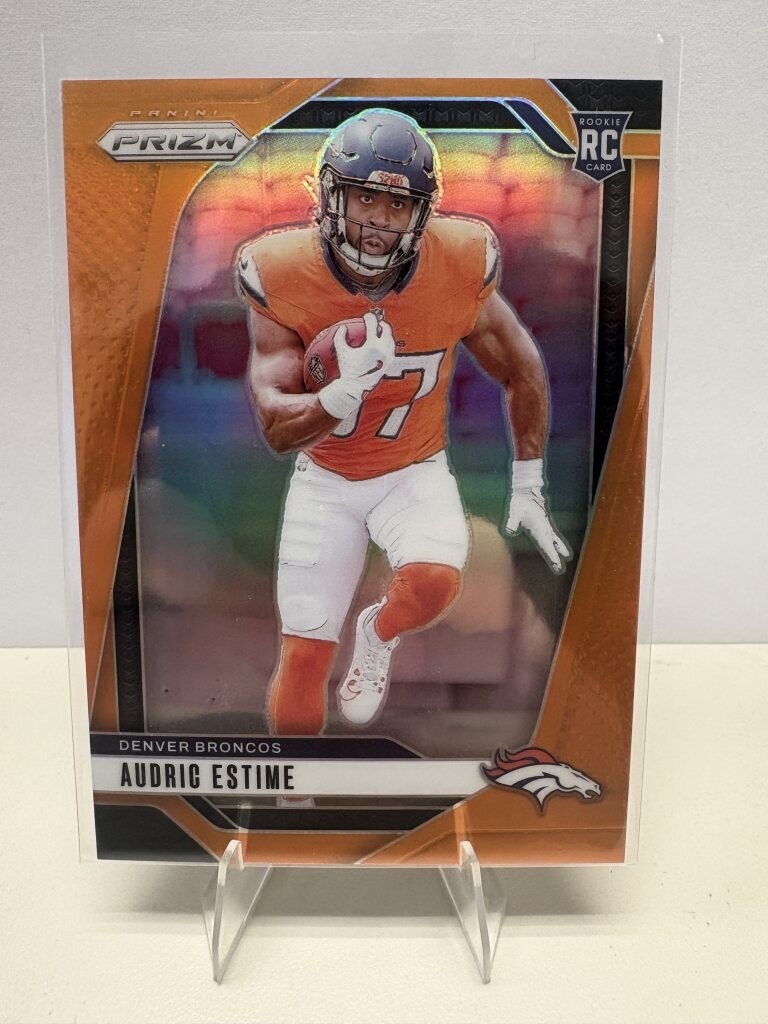 2024 Panini Prizm - Rookies Audric Estime #306 Orange Prizm /249 (RC) COLORMATCH
