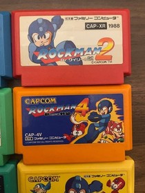 Nintendo Famicom Rockman 1 2 3 4 5 6 set Megaman Japan Game FC NES japan USED