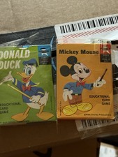 Walt Disney Mickey Mouse  Donald Duck Educational Card Game new w/ plastic