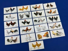 1931 John Player & Sons POULTRY Tobacco Cards, 21 Different, Imperial Tobacco Co