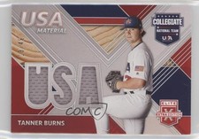 2020 Elite Extra Edition USA Baseball Material Red 13/49 Tanner Burns 06l5