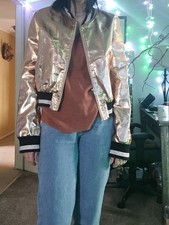 Gold Jacket Size Medium Baseball Urbanoutfitters Rehab