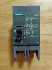 SIEMENS BQD215 2 POLE 15 AMP Type BQD Circuit Breaker