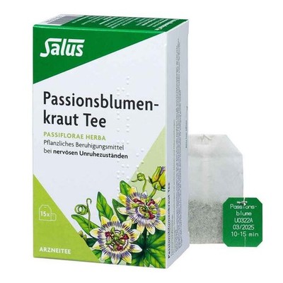 Passionsblumenkraut Tee Passifllorae her.bio Salus · 15 St · PZN 06145099